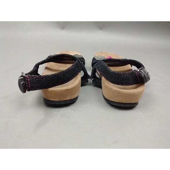 Minnetonka Harmony Black Sandals Toddler Girl's 11 youth - Picture 3 of 7
